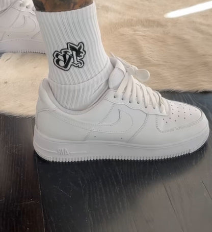 White '1KB' Socks